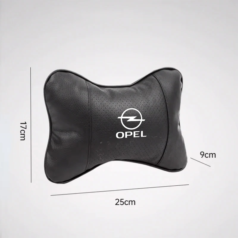 1Pcs Car Seat Headrest Auto Logo Neck Pillow For Opel Corsa D Astra Insignia Mokka Adam Combo Vauxhall Vectra H G J Antara C Zaf