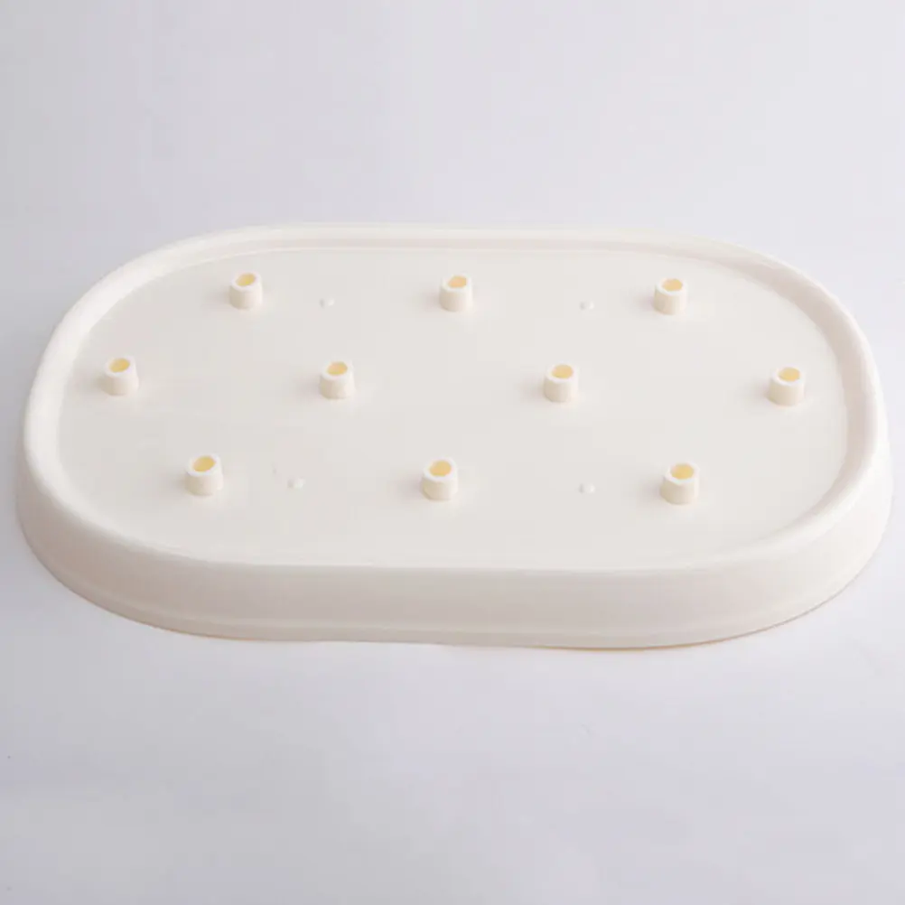 

Baby Bottle Drying Rack Pink Eco-Friendly Plastic Bottle Dryer Stand Flexible Branches Removable Tray Water