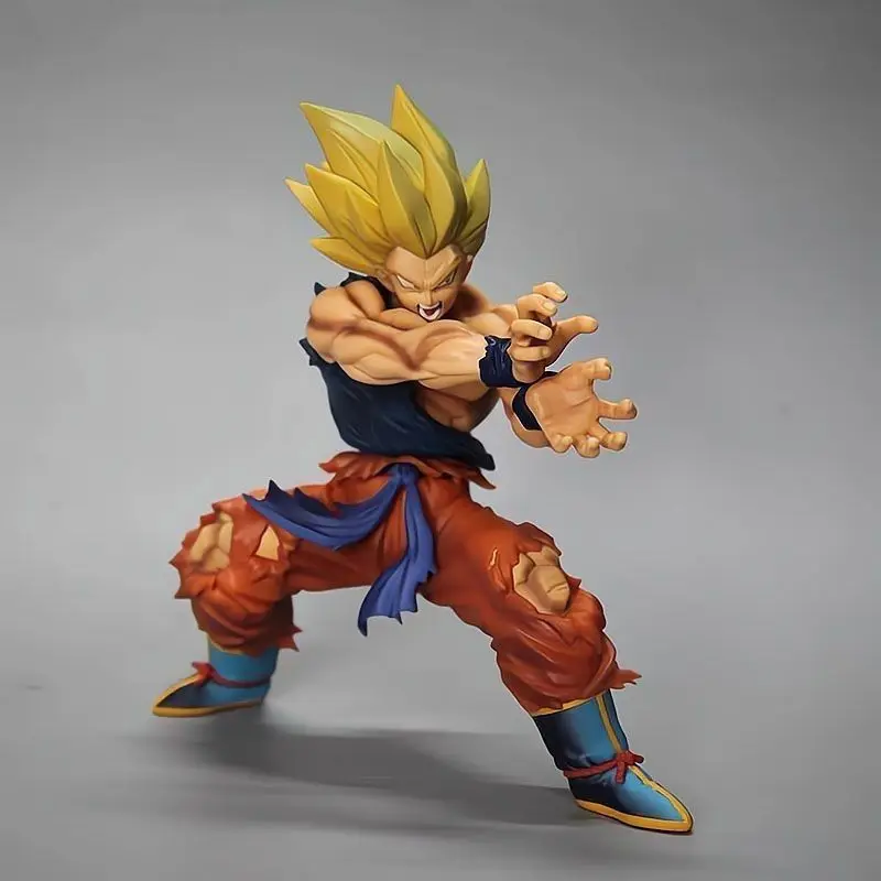15.5cm/6.1 polegadas Dragon Ball Z anime personagem Sun Wukong batalha danos onda de choque PVC Action Figure Coleção Decoração Brinquedos