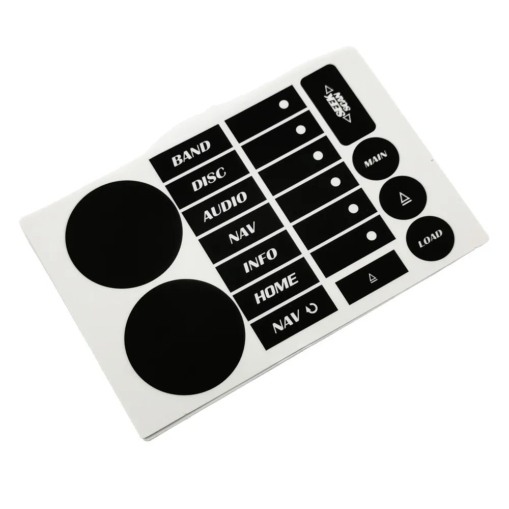 Black Console Repair Decal Dashboard Labels High Grade Vinyl Material White Lettering Characters Black Console