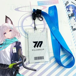 Game Blue Archive Schale Cosplay Bus Protection Card Sleeve Lanyard Keyring ID Holder Card Cover Pendent Keychain Accessories