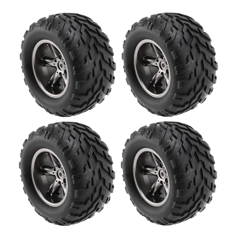 4Pcs Tire Tyre Wheel For XINLEHONG 9125 9116 X9115 X9116 GPTOYS S911 S912 1/12 RC Car Spare Parts Accessories