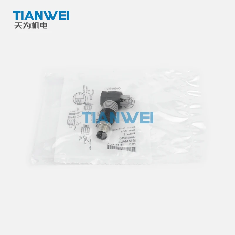New and    Germany IFM E11144 Wirable Plug M12 Wireable Male Connector