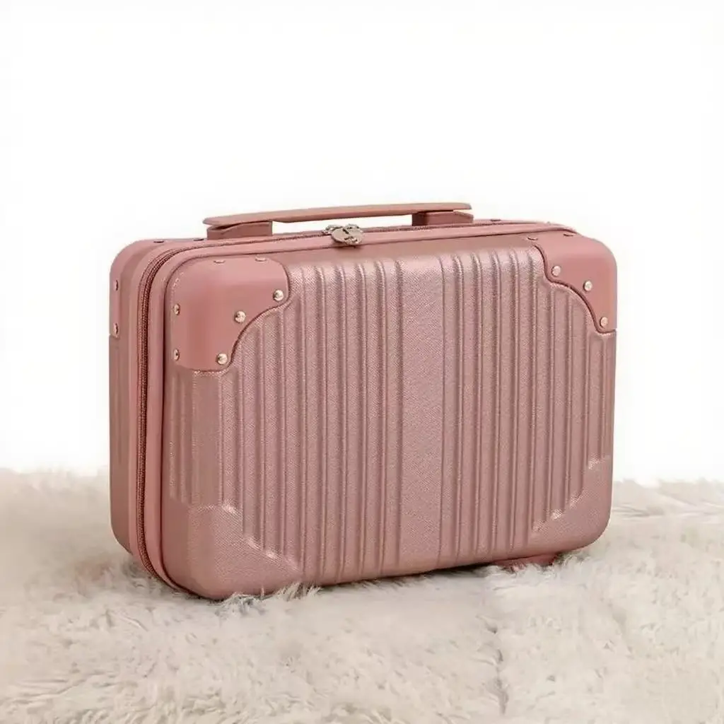 2025 Portable 14" Mini Suitcase, Cosmetic Case, Hand Luggage Organizer, Cosmetic Case, Small Lockbox, Carry-on Suitcase