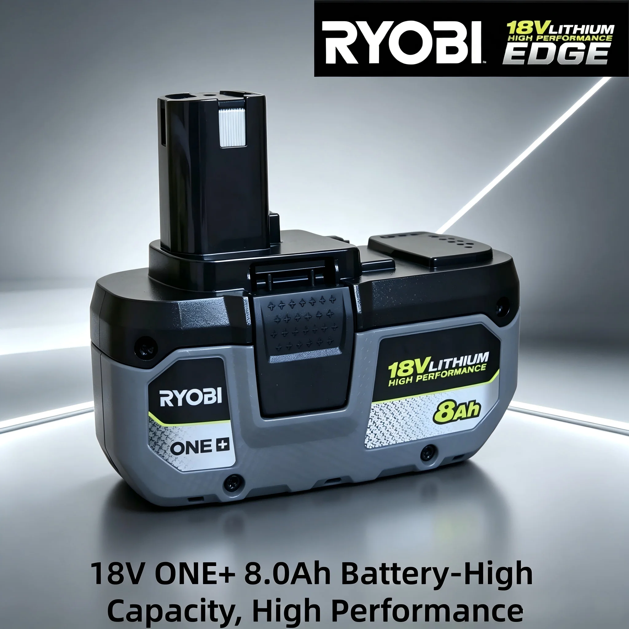 

RYOBI ONE+ 18V Long Lasting Lithium Battery 4Ah 6Ah Replace P104 P107 P108 Stable Power for Household Repair Power Tools
