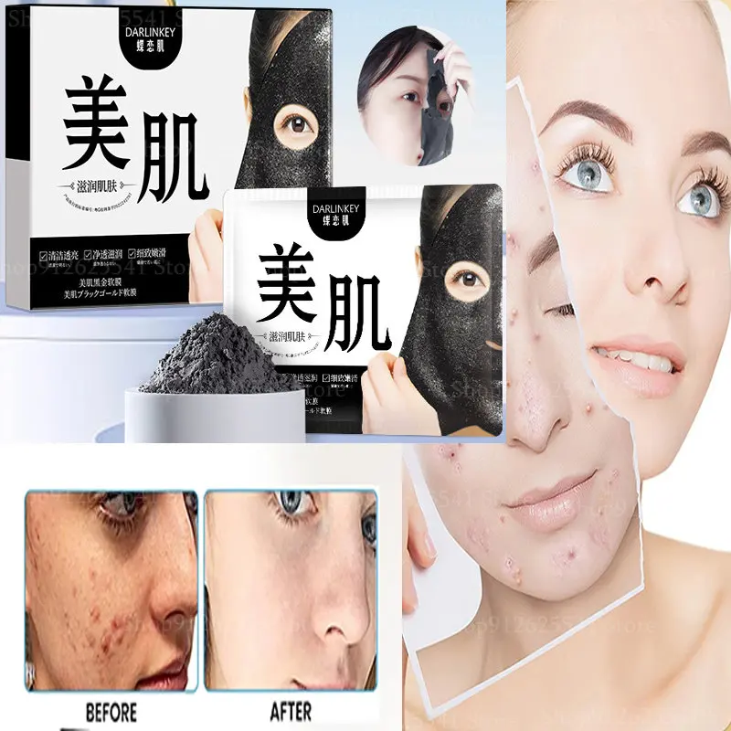 Whitening Freckles Remove Dark Spots Mask Black Gold Facial Mask Powder Rejuvenating Soft Mask Powder Moisturizing Smoothing