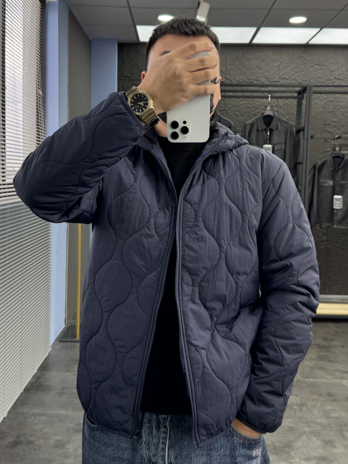 جديد ضوء دافئ القطن أسفل Jaet الخريف الشتاء مقنعين كامل مخيط مريح دافئ ملابس خارجية غير رسمية للرجال الوقوف صالح Fas...