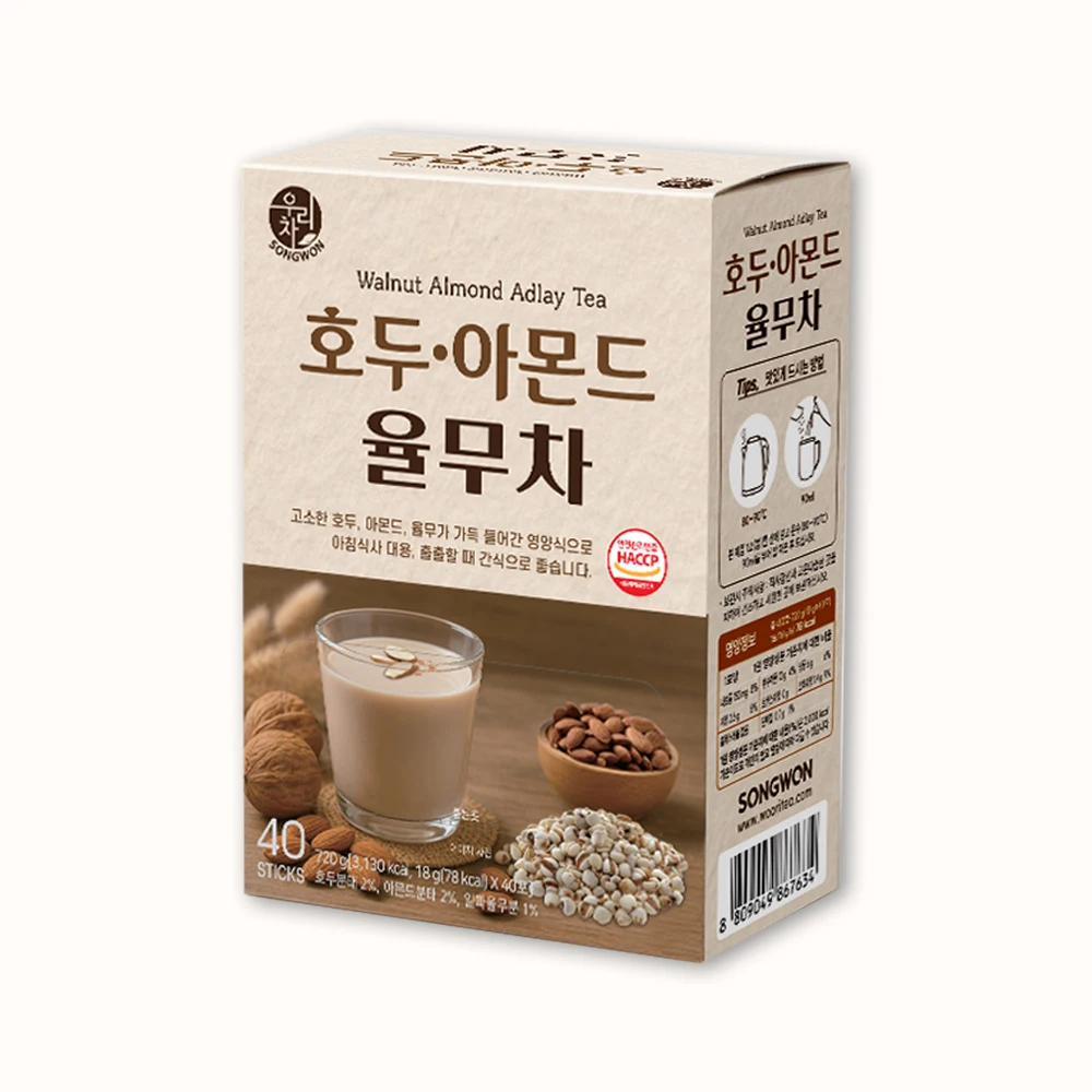 송원 우리차 호두아몬드율무차 40T