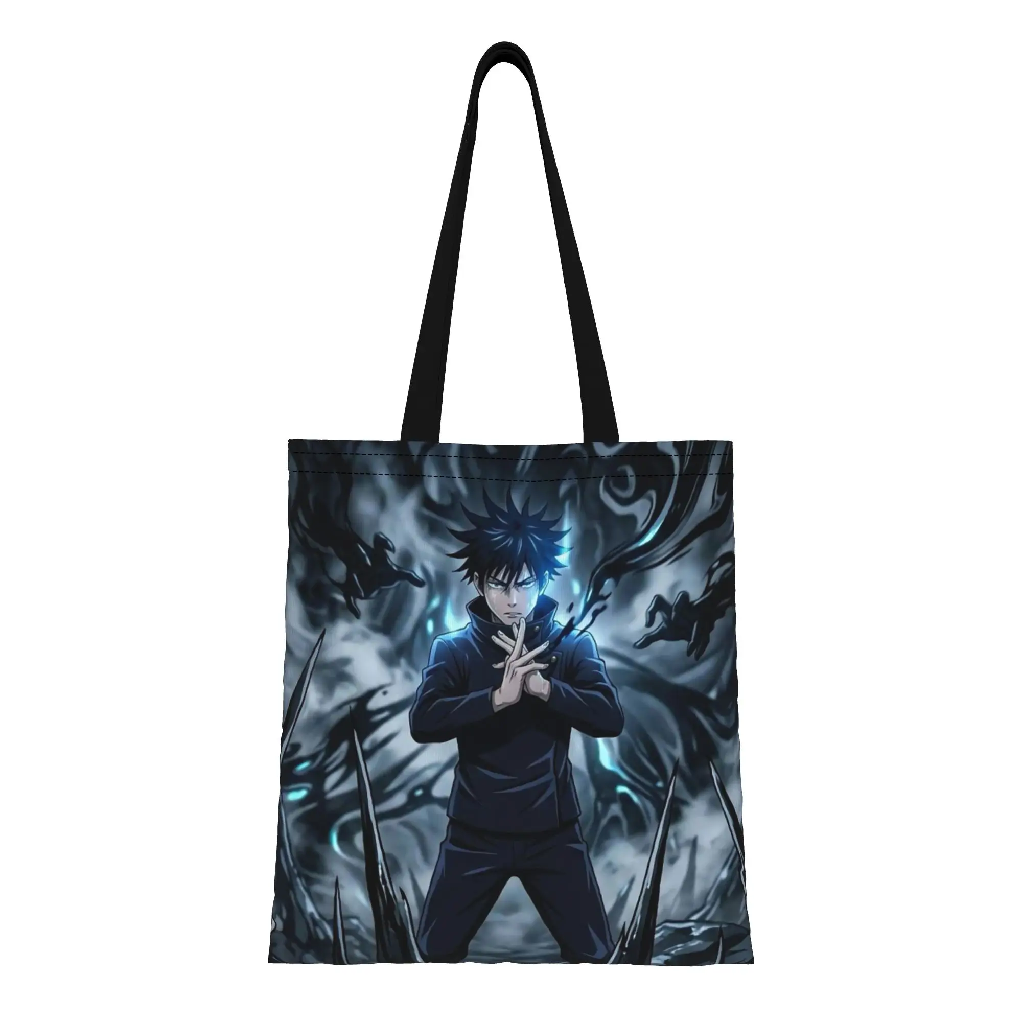 

Back to school season Megumi Fushiguro (22) Jujutsu Kaisen Canvas Tote Bag Perfect for Travel Women's Top-Handle Bags