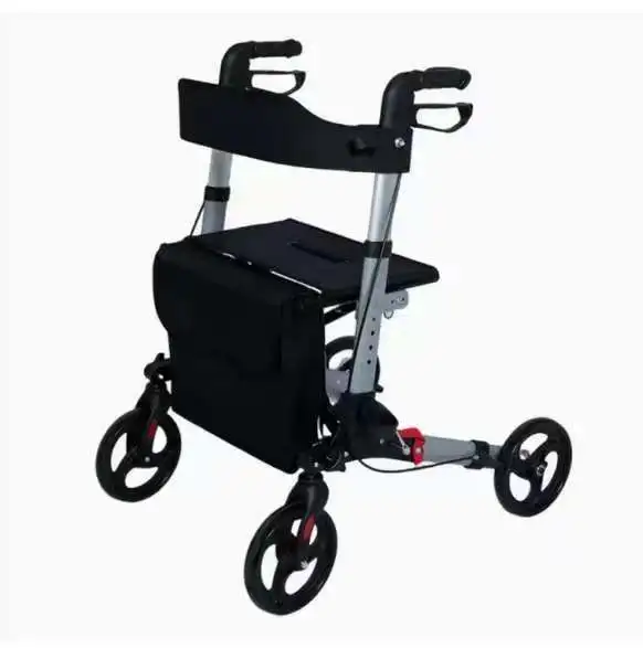

Shopping Lightweight Elderly Aids Disabled Multi-functional High Quality Aluminum Alloy Portable Folding Rollator
