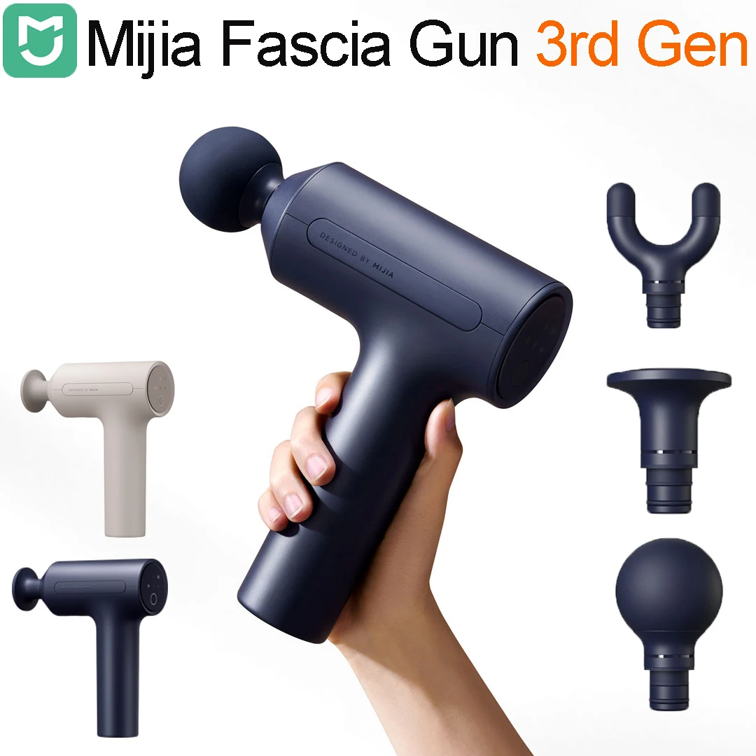 

Mijia Fascia Gun 3rd Gen 25KG Thrust 2800rpm 3rd Gear Mode Deeply Relax ＆ Massage Muscles Extra Long Standby Type-C charging