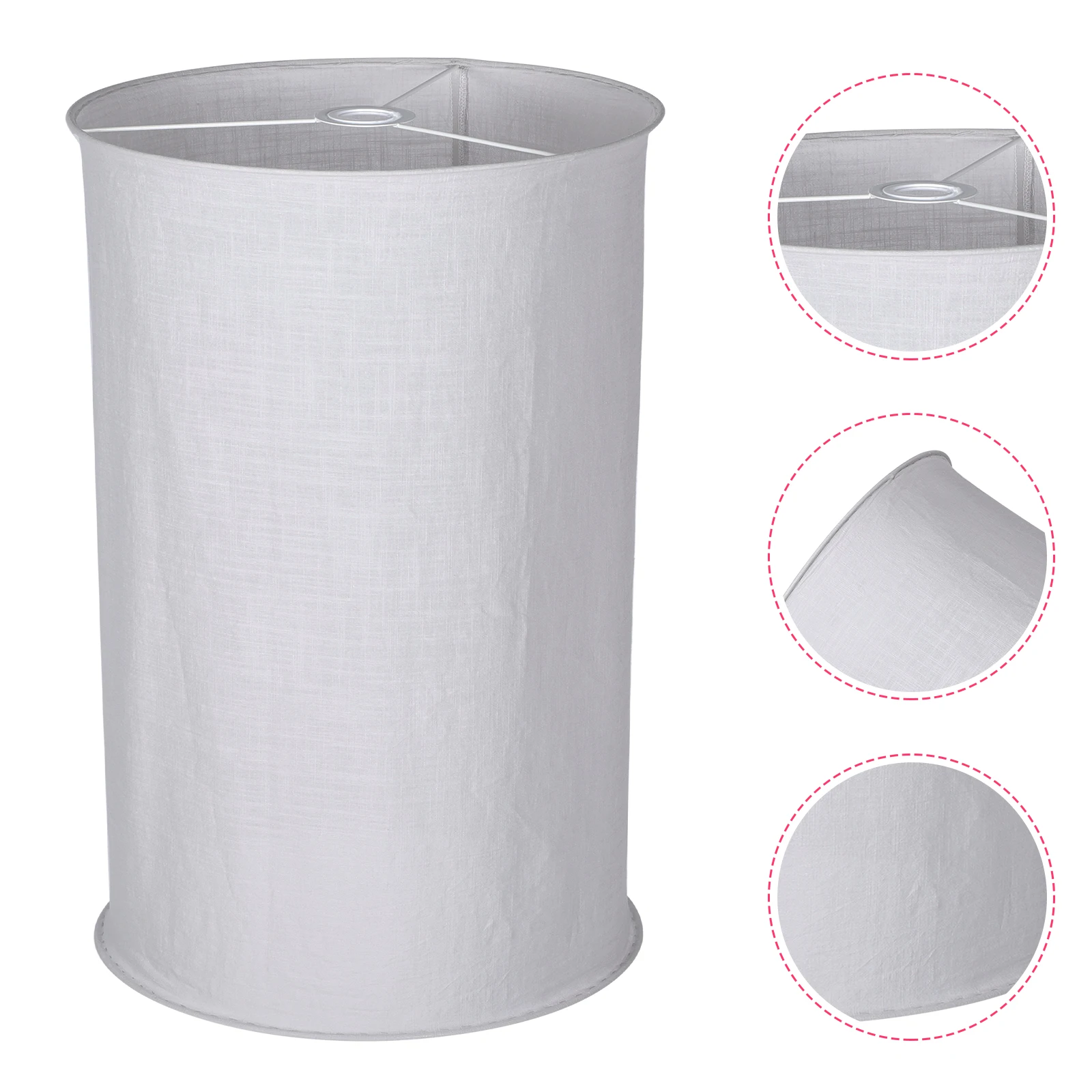 

Fabric Lampshade Ceiling Lamp Shade Table Floor Lamps Grey Small Dustproof Portable Home Office Use Lighting Accessories