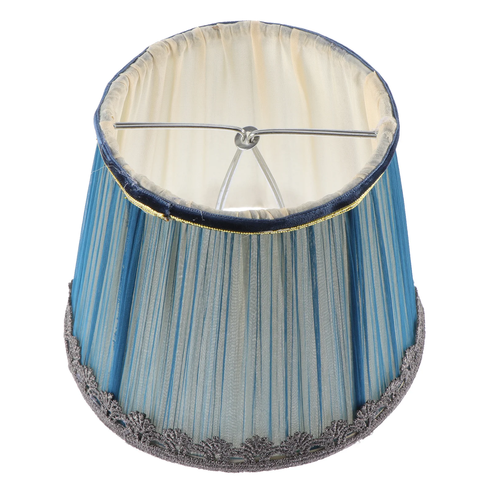

Pleated Chiffon Lampshade Accessory Durable Material Easy Install Remove Creative Diffuse Lighting Decor