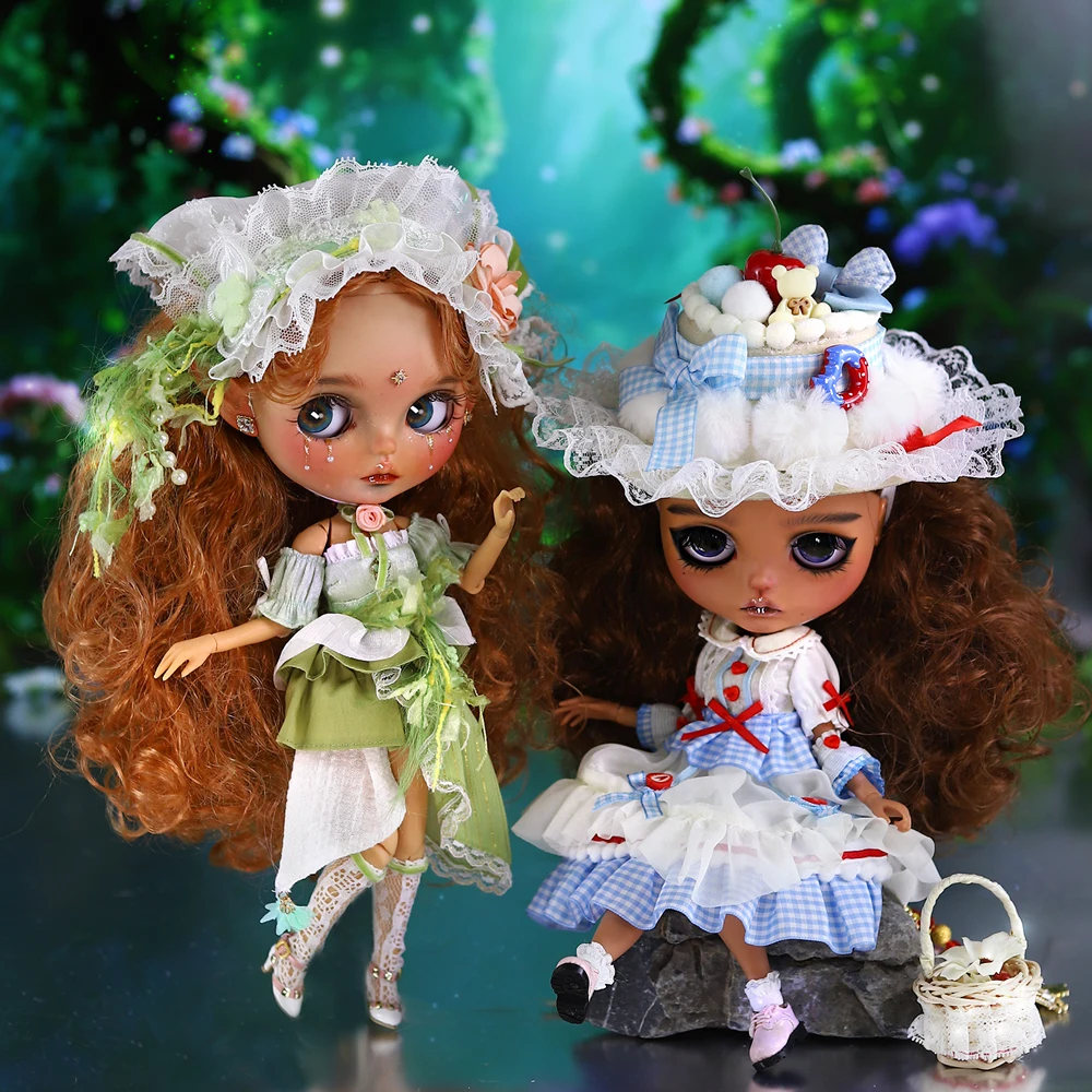 

Outfits For ICY DBS Blyth Doll Vintage Dress Nature-Inspired Siuit 1/6 BJD Azone S Anime Girl Gift Toys