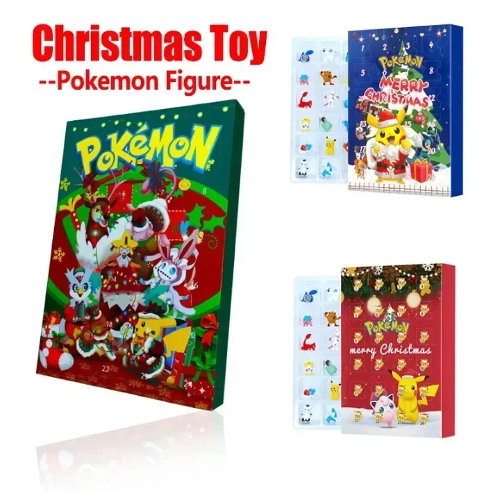 20246Christmas Countdown Calendar Gift Box Blind Box Gift Box Pet Pok é mon DIY Day 24