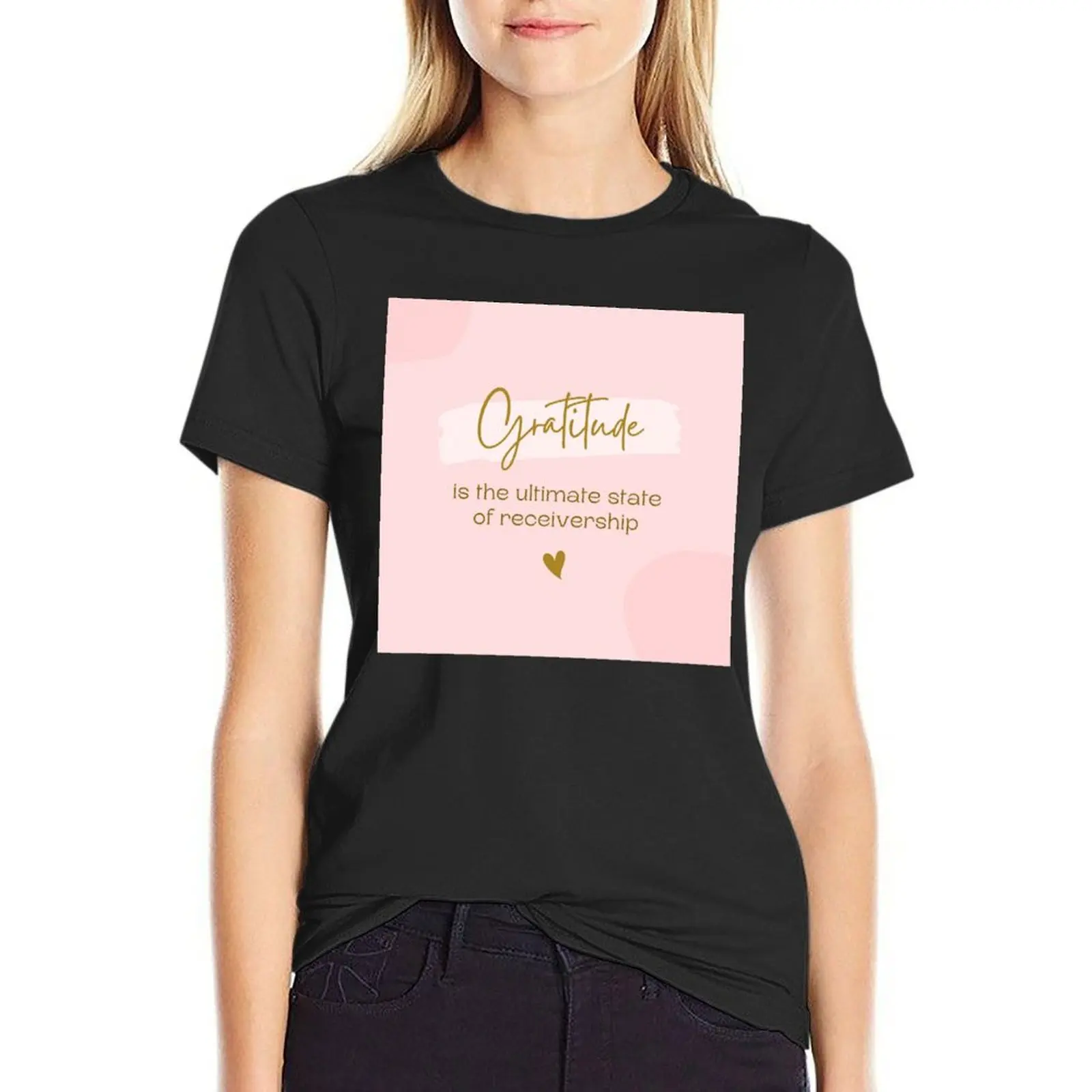 Gratitude equals receivership T-Shirt Female clothing sublime ariat shirts for Women