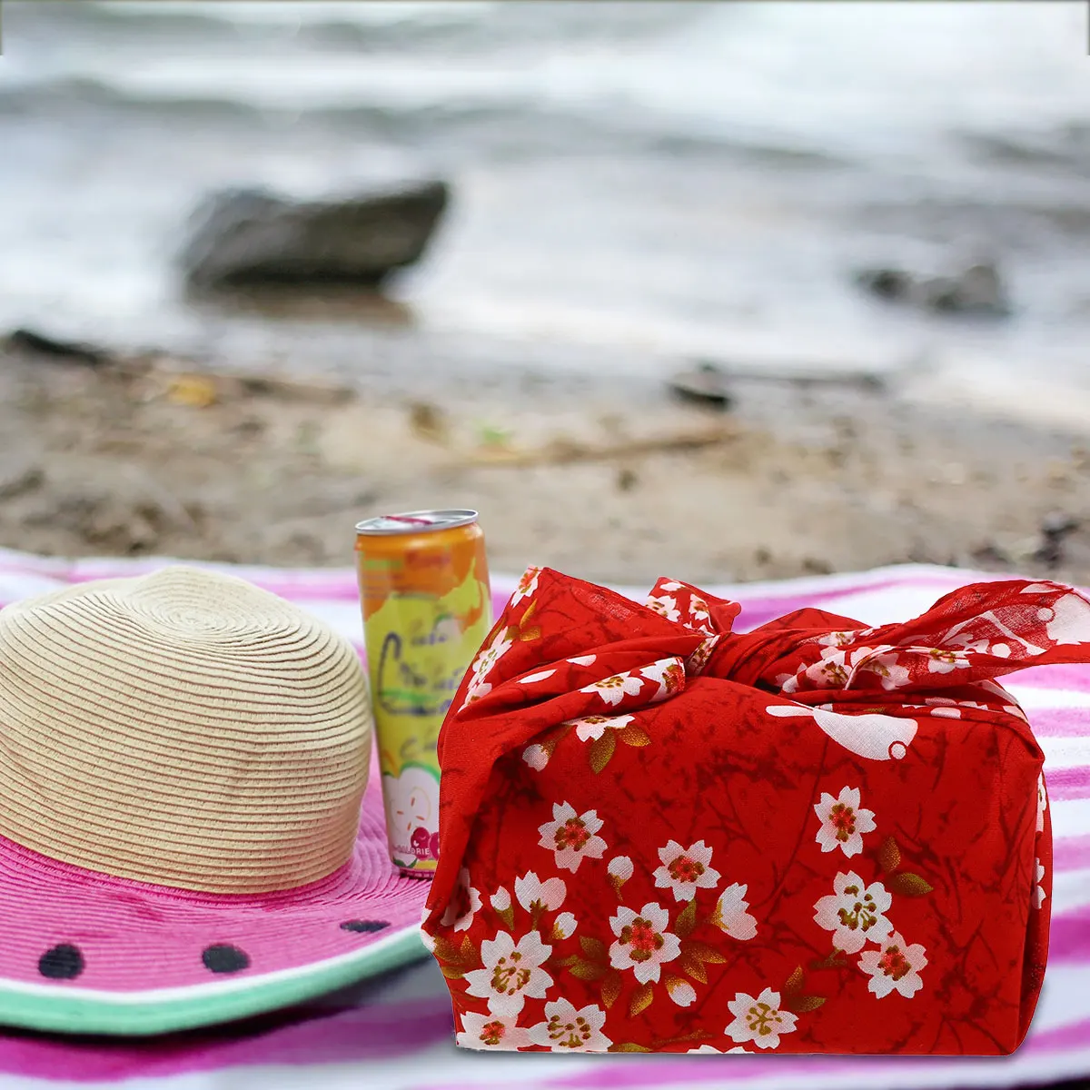 

1pc Japanese Handkerchief Elegant Bento Wrapping Cloth Sweat Absorbent Easy Clean Long Lasting Soft Handkerchiefs Home