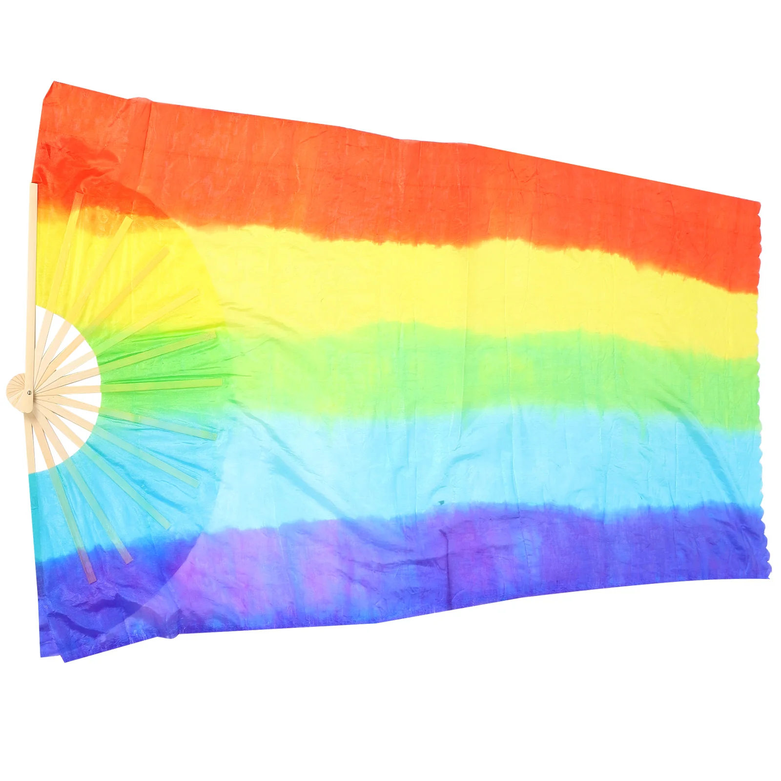 2 قطعة مراوح الرقص فو الحرير طويل الأحمر مراوح اليد تصميم ممتد للرقص الشرقي الصيني المرحلة التقليدية والمهرجان الثقافي #4