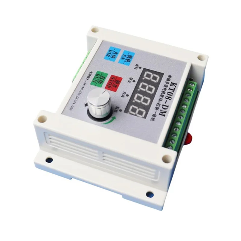 

-A99Z KT08 Single Axis Pulse Generator And Driver Controller Integrated Stepper Motor For Distance, Angle, And Direction Control