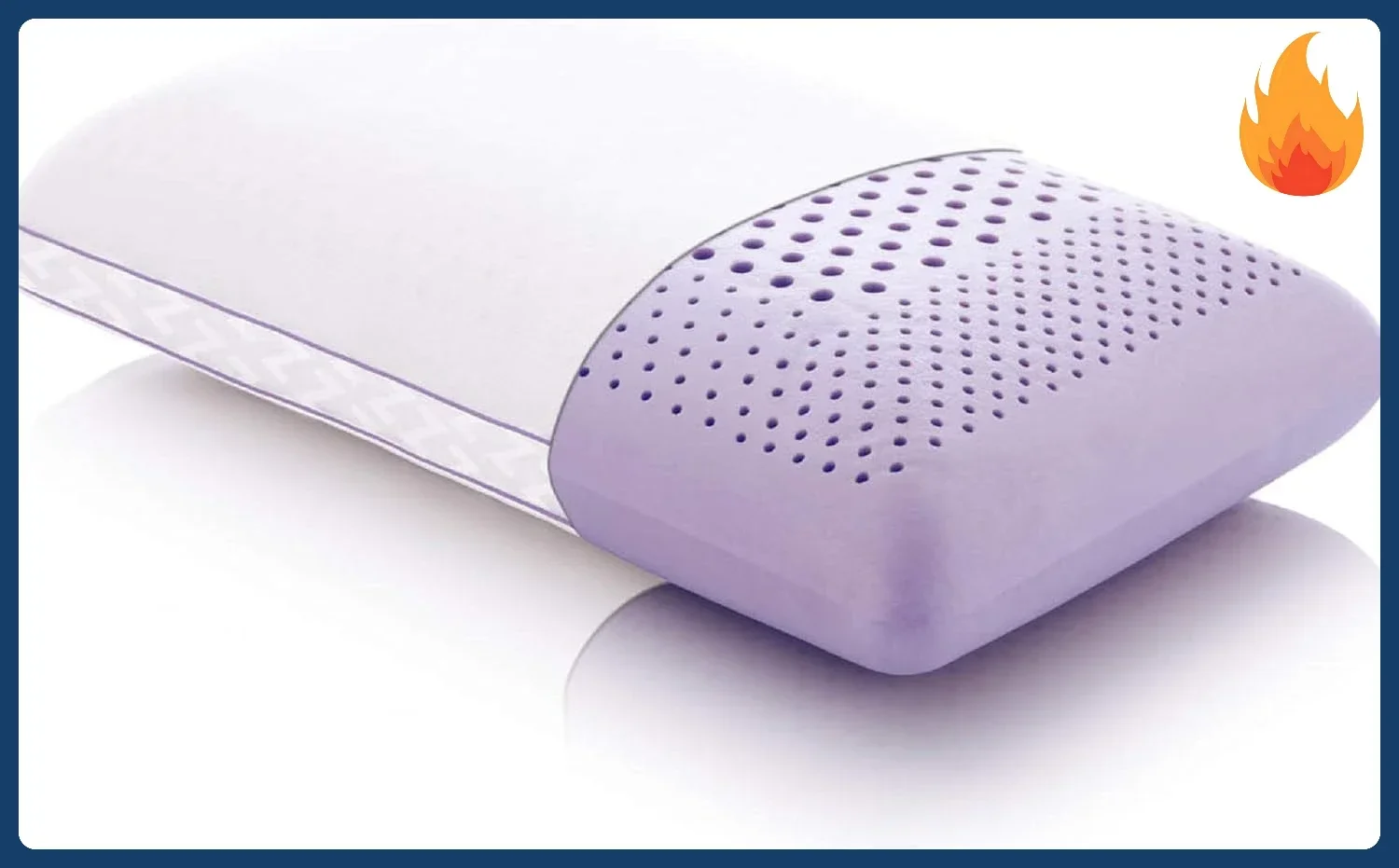 

Подушка Z Zoned Dough из пены с эффектом памяти, пропитанная натуральным лавандовым маслом, с ароматерапевтическим спреем в комплекте - размер Queen, фиолетовая