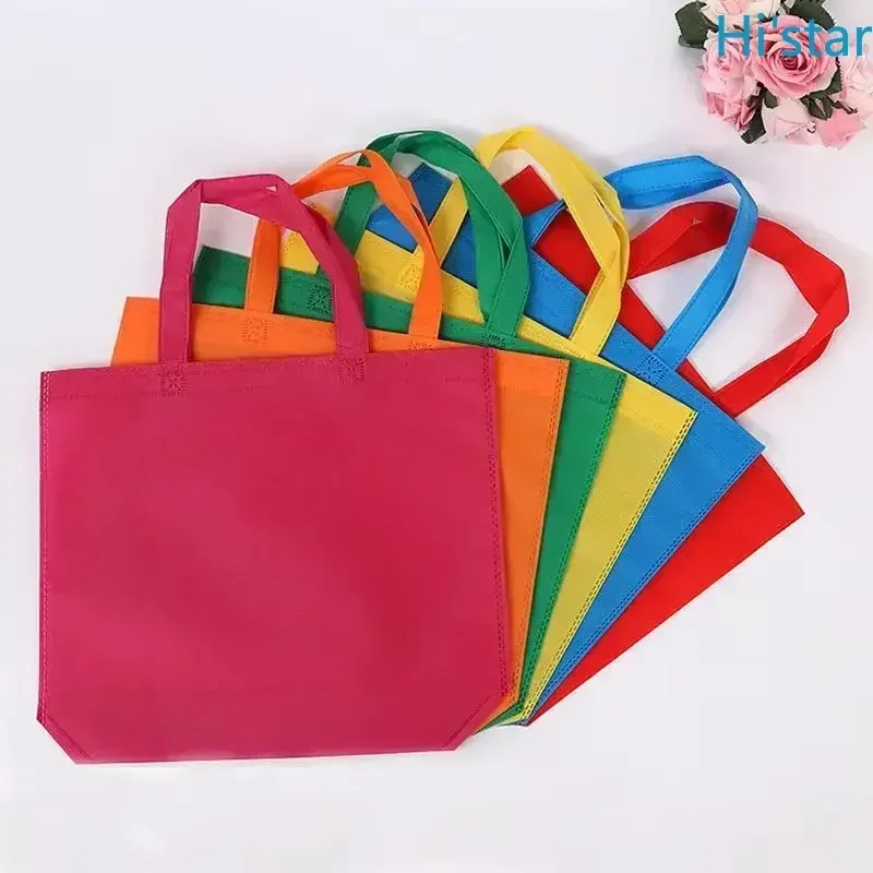 

20 шт., нетканые сумки для покупок с настраиваемым логотипом, многоразовые подарочные товары для деловых людей, тканевая сумка с персонализированным логотипом