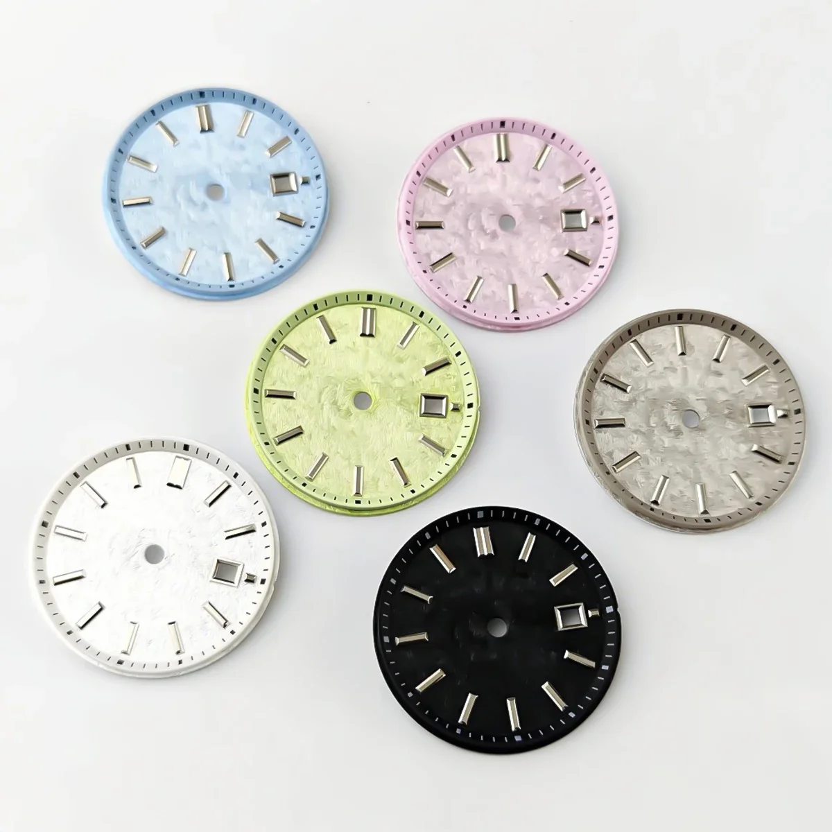 23mm NH05/NH06 Women's Watch Dial No logo Stereo Bar Index For Seiko Grand Heritage Automatic Movement Lady Case Mod Parts