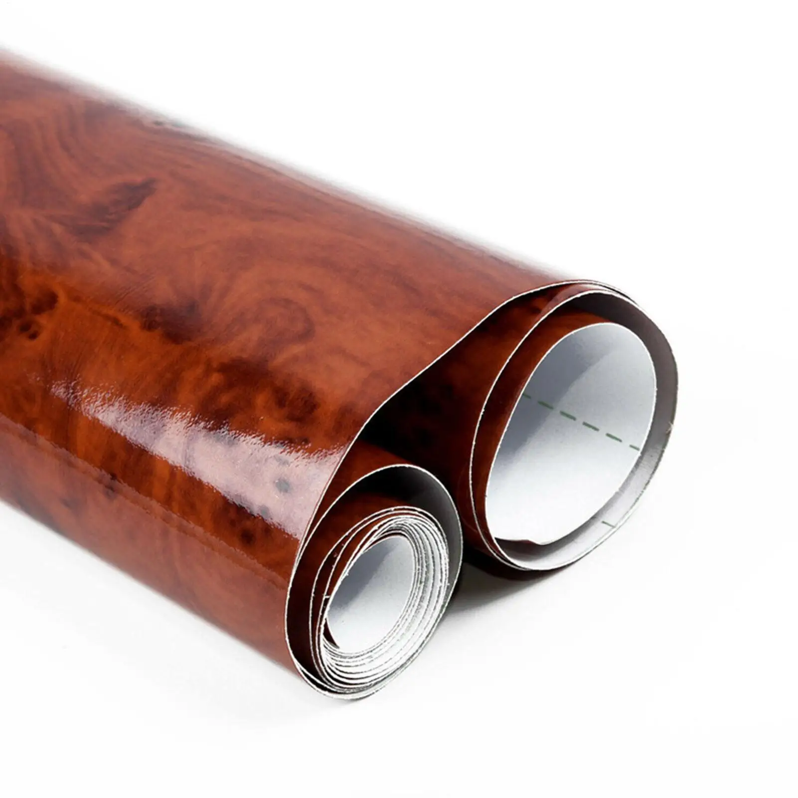 

0.3x1.2m High Glossy Car Sticker Waterproof Car Internal Adhesive DIY Film Wood Grain Vinyl Decal Auto Interior Accessories