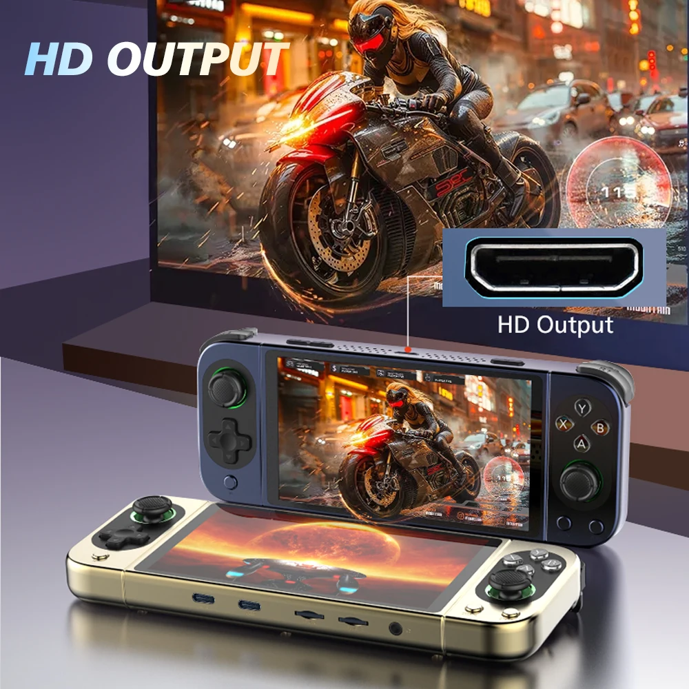 Open Source Retro Handheld Console D-50PLUS Linux System 5.0 inch Upgrade Touch Screen support WIFI Bluetooth Video Player