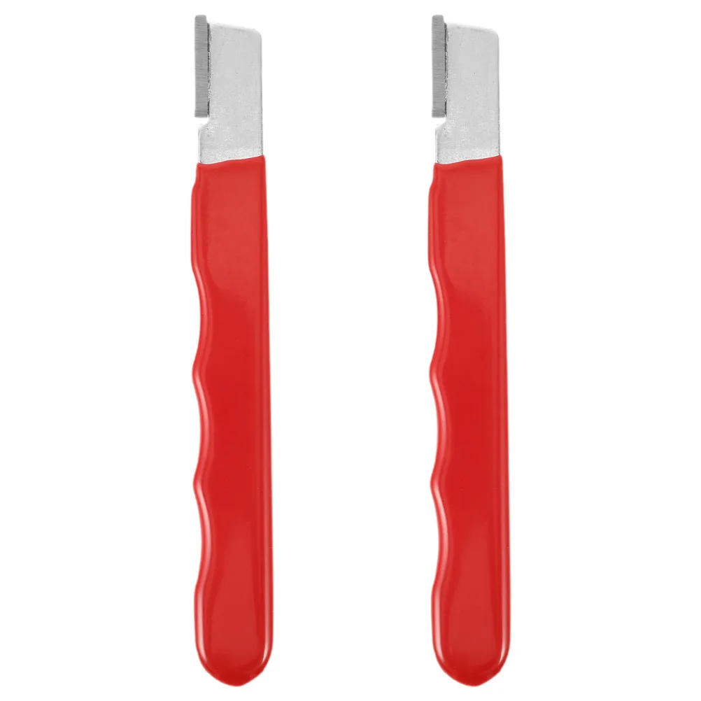 

2 Pcs Knife Sharpener Scissors Garden Shears Sharpening Tool Portable Quick Pruner H held Sharpener for Axes Hedge