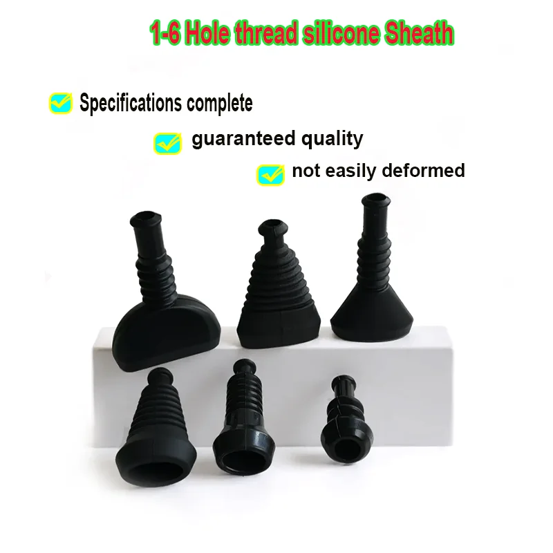 

1Pcs Waterproof Rubber 1-6 Holes Durable Lnsulation 1.5 Series Male to Female Connectors Cable Protection Sheath For Automotive