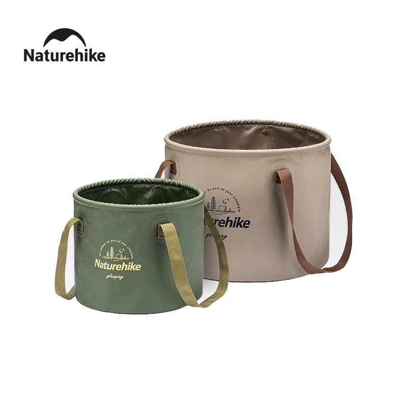 Naturehike Folding Round Water Bucket 10L 20L Outdoor Travel Picnic Fishing Beach Storage Box Portable Tool Storage Bucket