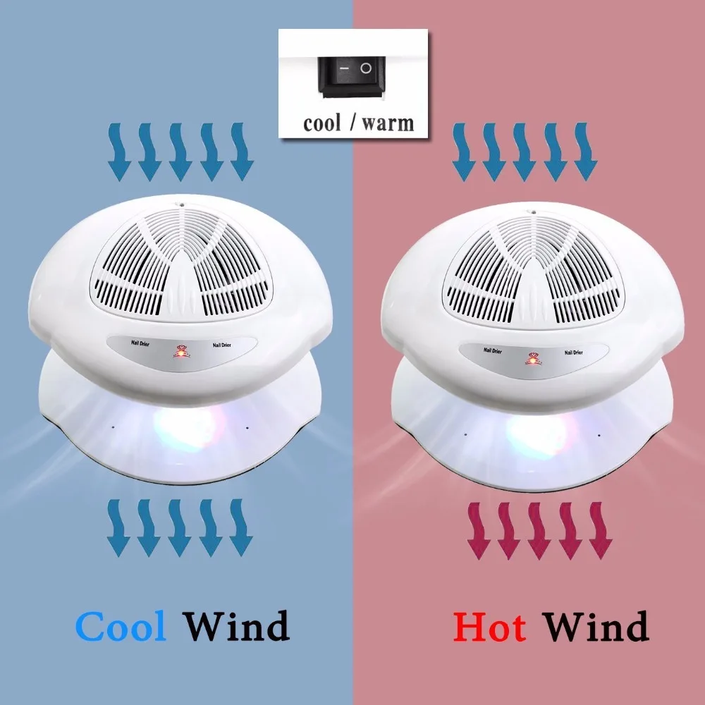 400W High-Power Nail Polish Dryer Inductive Ordinary Nail Varnish Fan LCD Cold And Warm Air Dryer Nail Enhancement Tool Machine