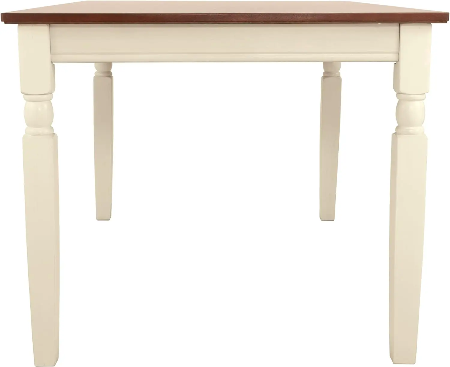 Signature Design by Ashley Whitesburg Cottage Dining Table, Seats up to 6, Brown & Antique White