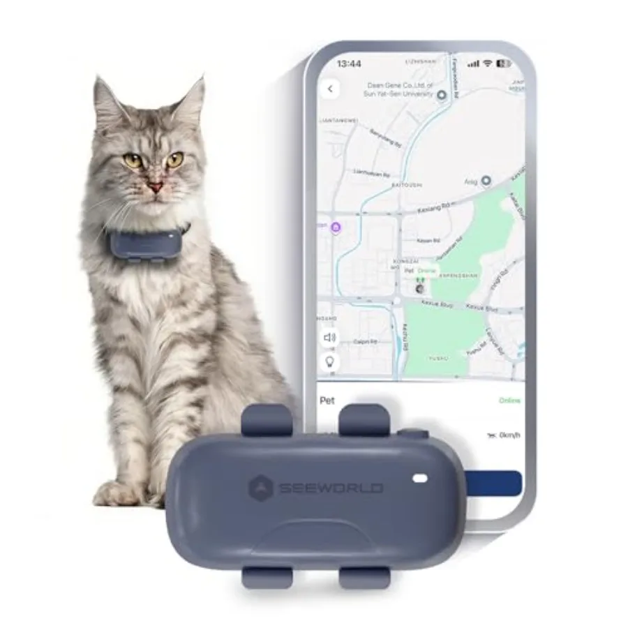 

Cat Tracker Dog Tracking Device with Real-Time Location Activity Sleeping Monitoring Geo-Fence for All Collars-iOS And