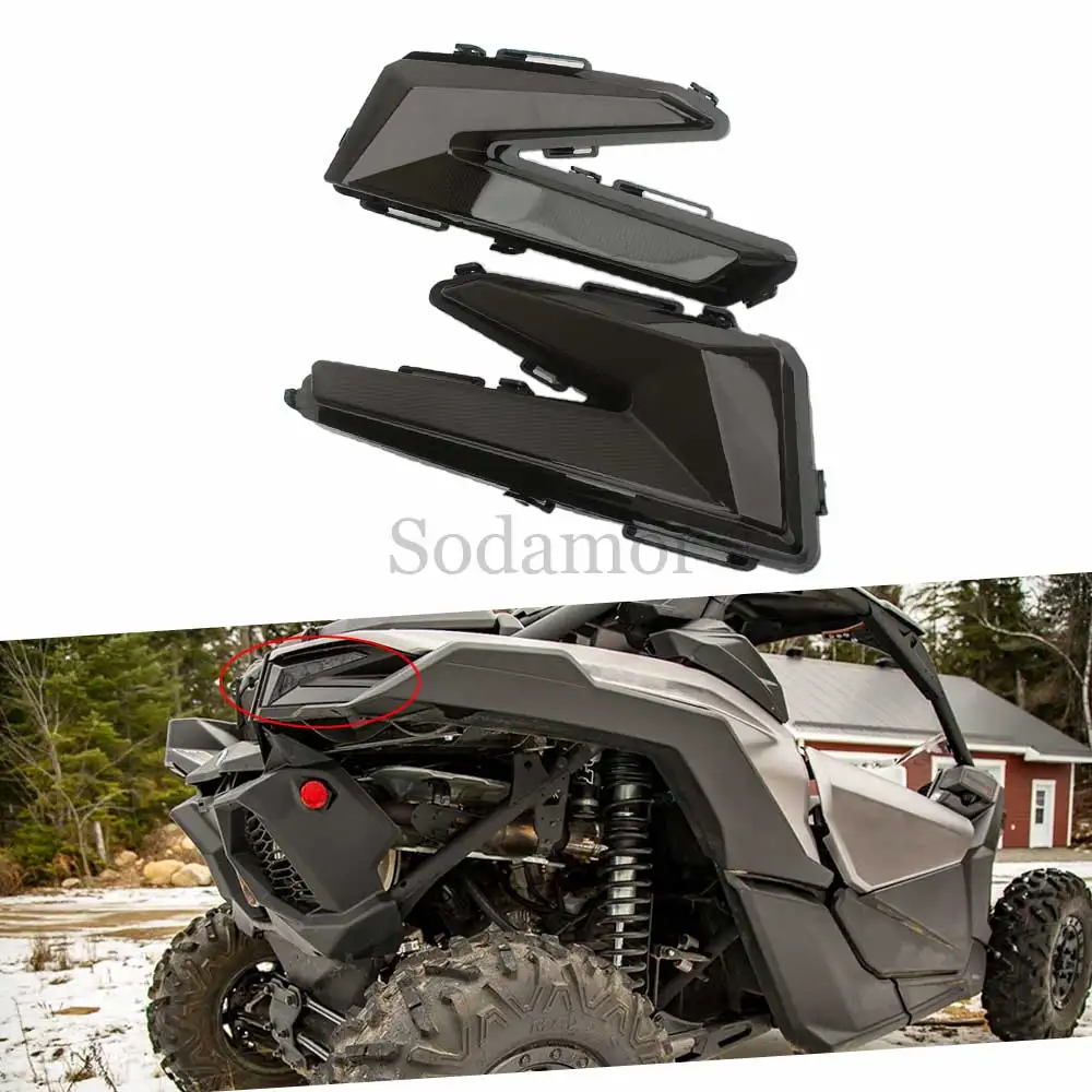 2Pcs LED Rear Tail Lights For Can-Am Maverick MAX X3 Turbo R RR X MR RC RS Smart-Shox 2021-2025 UTV Accessories Brake Lights