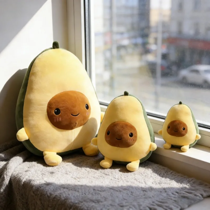 Jouet en peluche d'avocat de 25 CM, poupée douce remplie de fruits, coussin, fournitures d'oreiller, cadeau d'anniversaire essentiel pour enfants et bébés filles