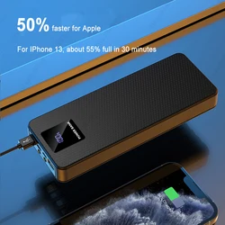 6*18650 Fast Battery DIY Power Bank Case Charge Storage Box With USB Micro Type C Cable For Smart Phones