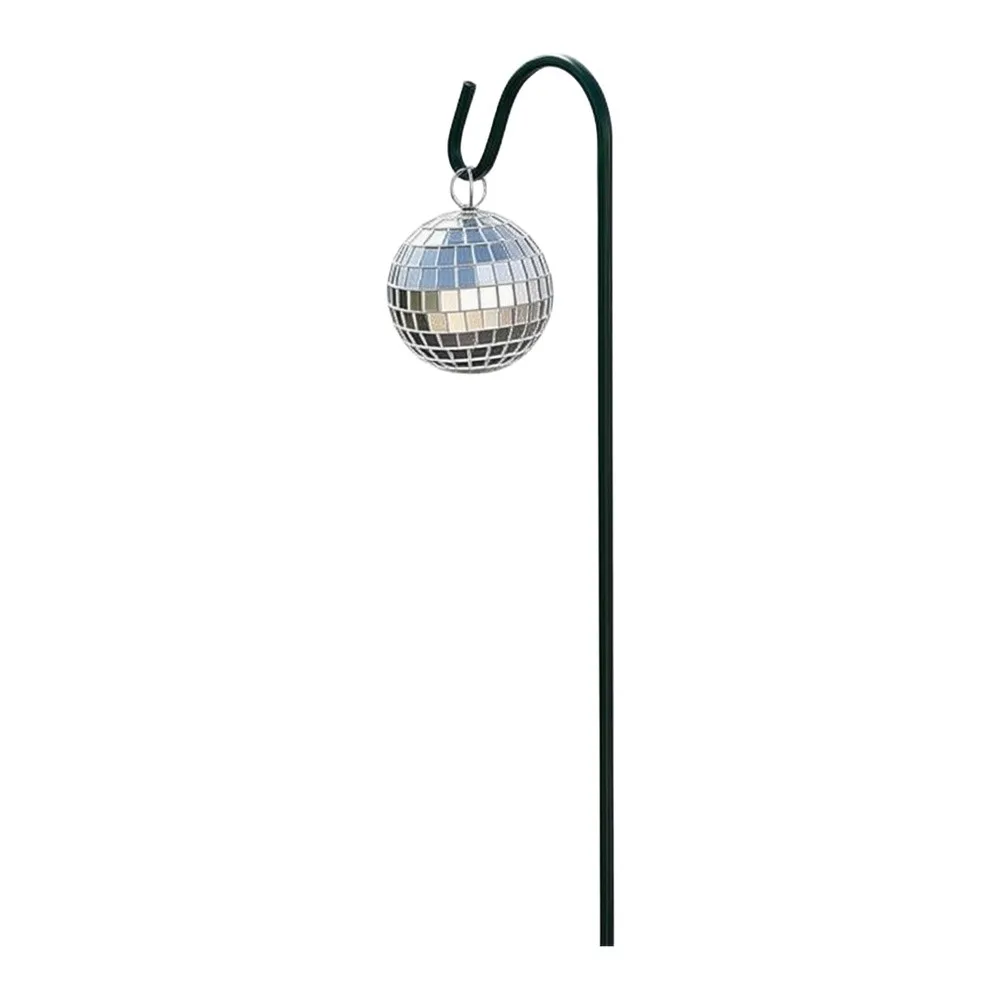 Solar Powered Disco Ball Stake for Bushes and Hedges Lighting Light Bouncing Creates Dynamic Nighttime Patterns