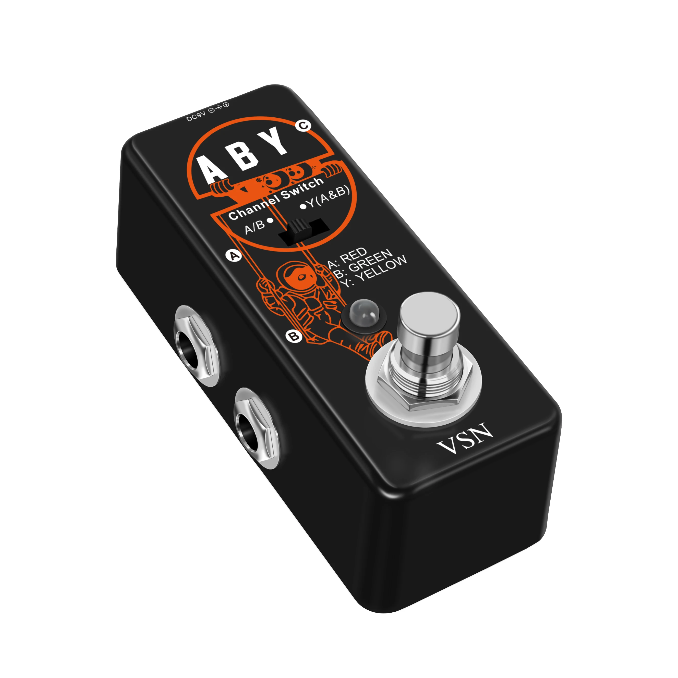 VSN LEF-330 ABY Switcher Box Pedal De Guitarra Seletor De Linha ABY Canal De Áudio Switcher Combine Effect Pedal Acessórios De Guitarra