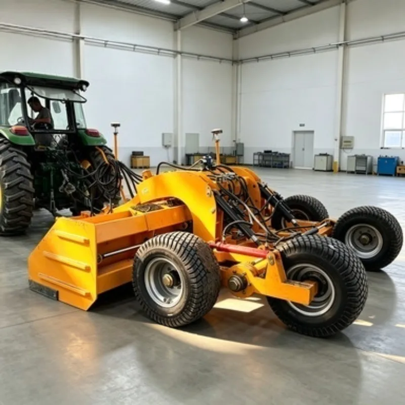 4WD Tractor Laser Land Leveling Scraper Farm Laser Grader Agricultural Laser Land Leveler
