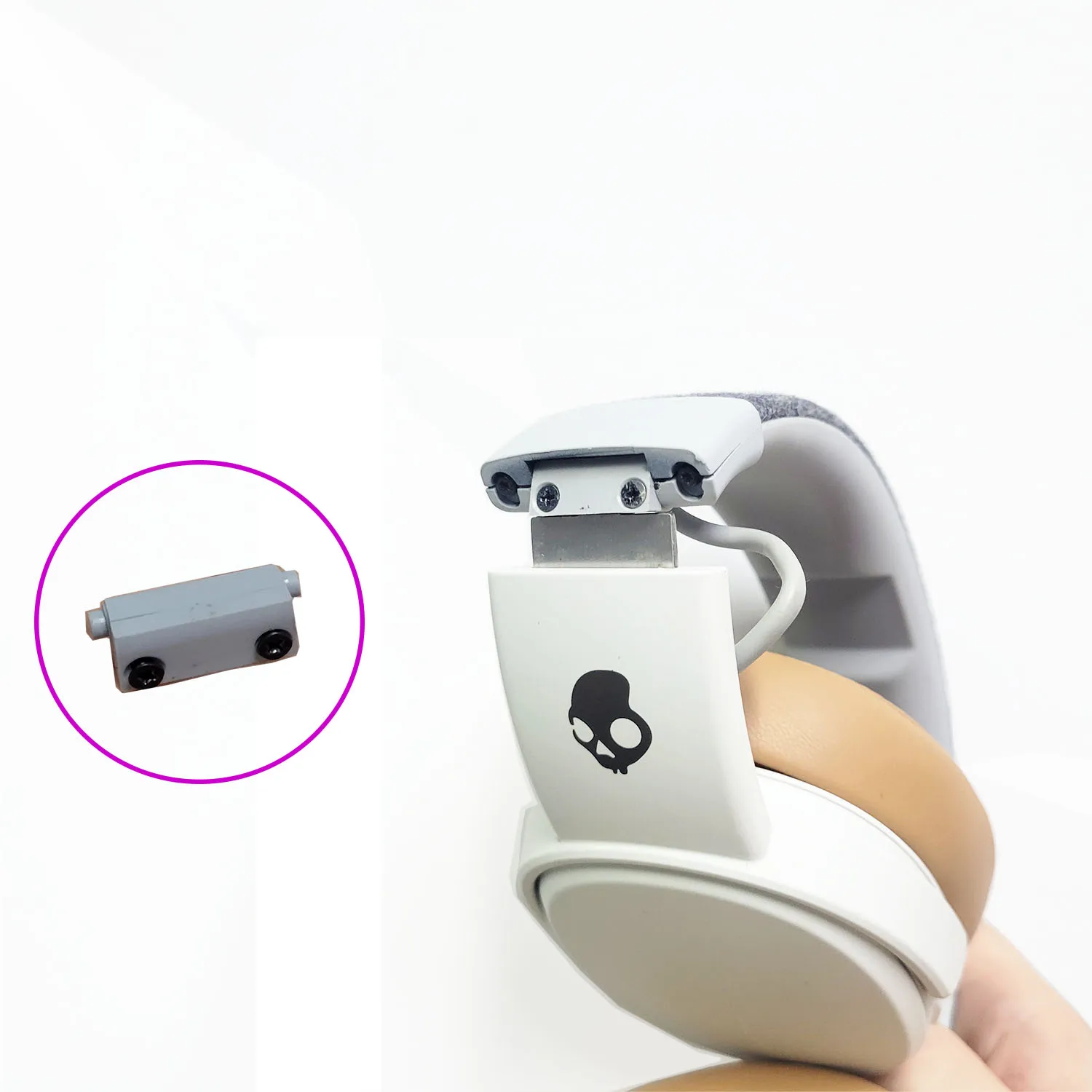 Replacement Plastic Hinge Swivel Pin for Skullcandy Crusher Wireless Headphones - Headband Repair Part, OEM Injection Molded Com