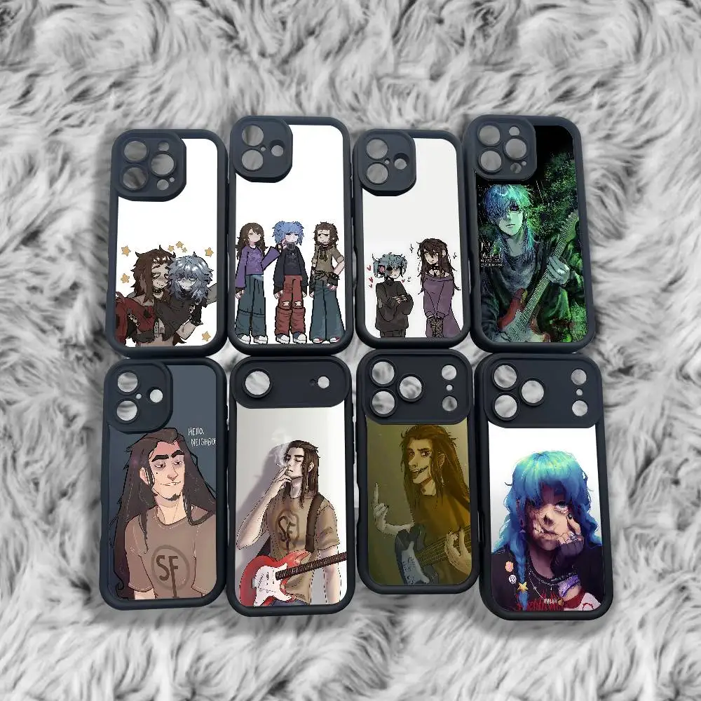 

Larry Johnson S-Sally F-Face Phone Case For iPhone 17,16,15,14,13,12,11,Pro,Max,Plus,X,XS,SE4,E,Mini Black Thickened border Case