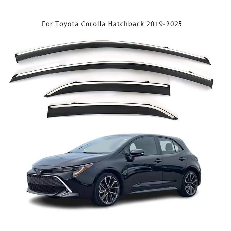

For Toyota Corolla Hatchback/Sedan 2019-2025 Window Deflectors Rain Visor Guard Weather Shield