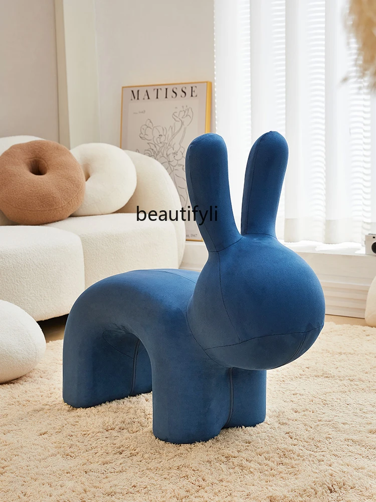 Rabbit Stool Animal Stool Seat beside Sofa Living Room Floor Stand Decoration Decoration Moving into the New House Moving Gift