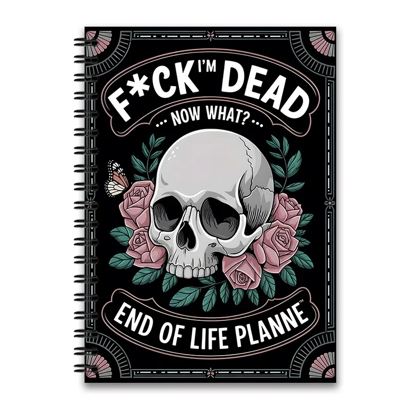 New Popular Cross-border Death Planner Spiral Notebook & Coloring Book