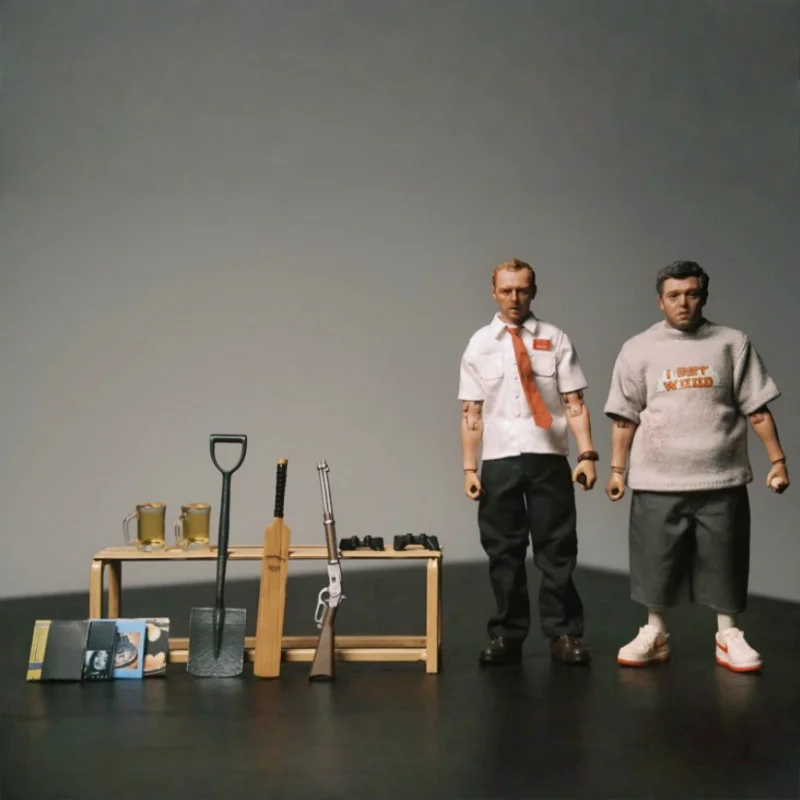 Jouets artisanaux de jeu de 6 pouces, Shaun Of The Dead Zombie, Version mince et grasse, figurine d'action, jouet articulé mobile, ornement de bureau, en Stock