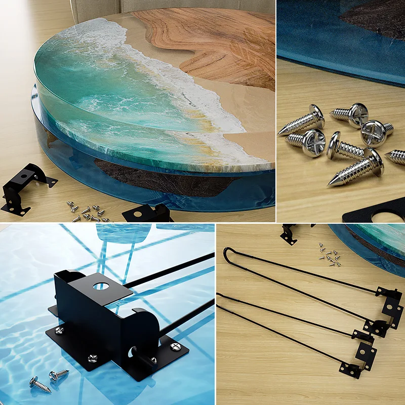 60cm diy caseiro de grandes dimensões mesa redonda ornamentos rio mesa molde silicone cristal resina epóxi molde