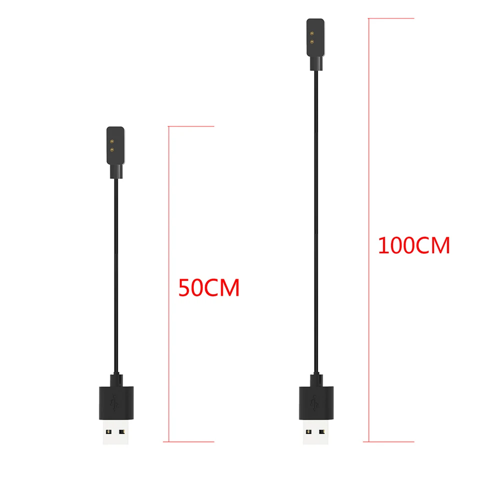 Kabel Pengisi Daya Magnetik USB Pengganti Kabel Pengisi Daya 50/100CM untuk Smartwatch Pengisian Cepat 5V 1A untuk Mi Band 7 Pro
