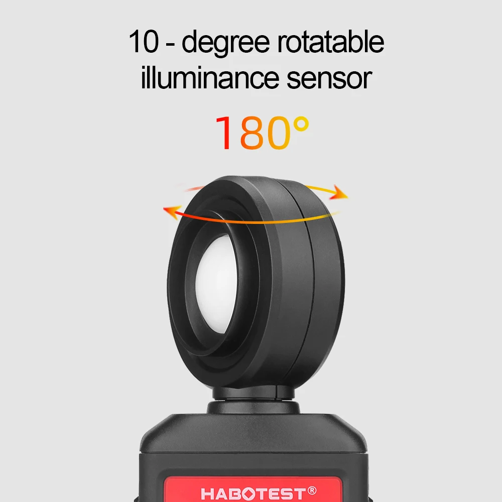 HABOTEST Digital Lux Meter illuminometer 0-100000LUX/FC Light Meter Lux/FC Measure Tester Sensor Photometer Environmental Meter