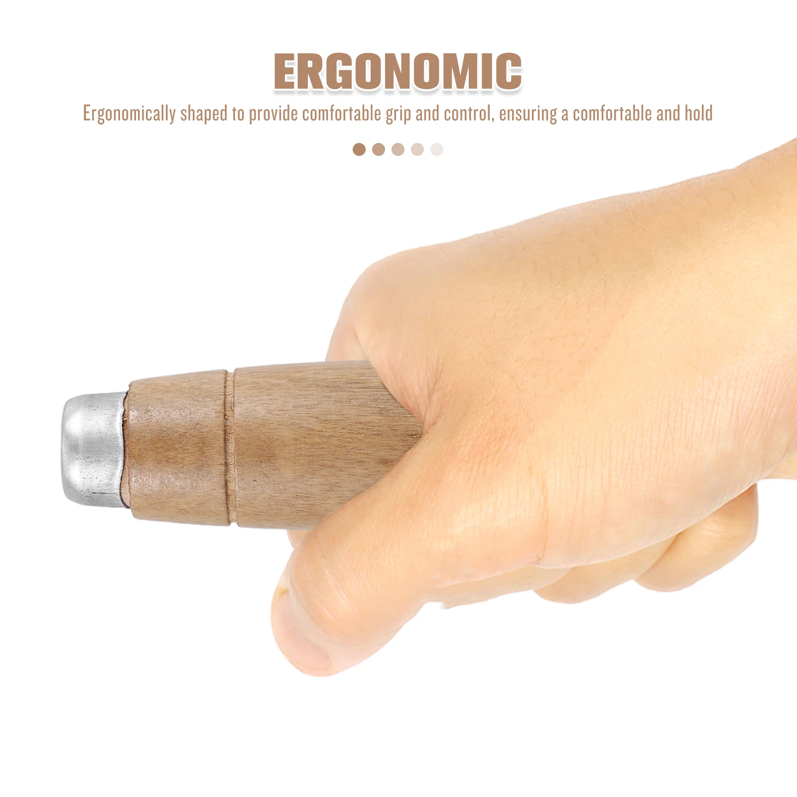 

Рукоятка для ножа из массива дерева, сменная, для кухонных ножей, с металлическими втулками, запчасти для ремонта, для использования с отверткой и ручной дрелью